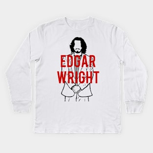 Directed by Edgar Wright Kids Long Sleeve T-Shirt